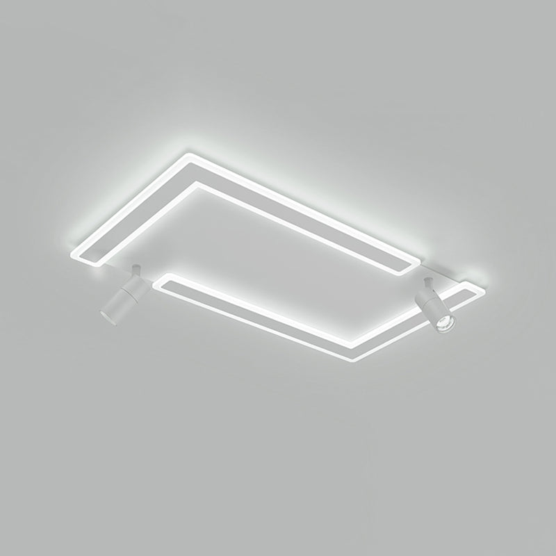Plafonniers Simplicity avec spots LED Plafonnier encastré