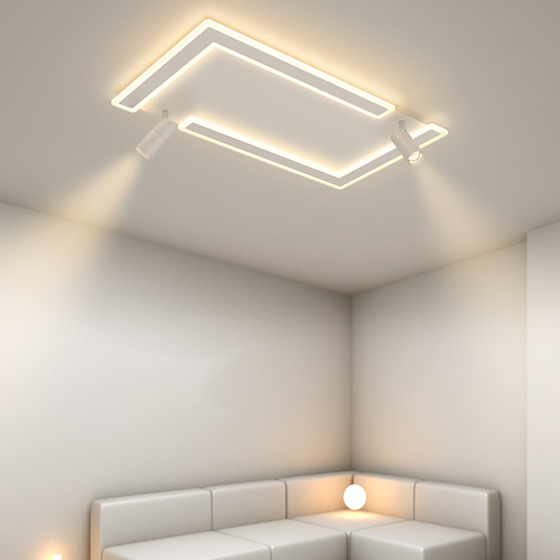 Plafonniers Simplicity avec spots LED Plafonnier encastré