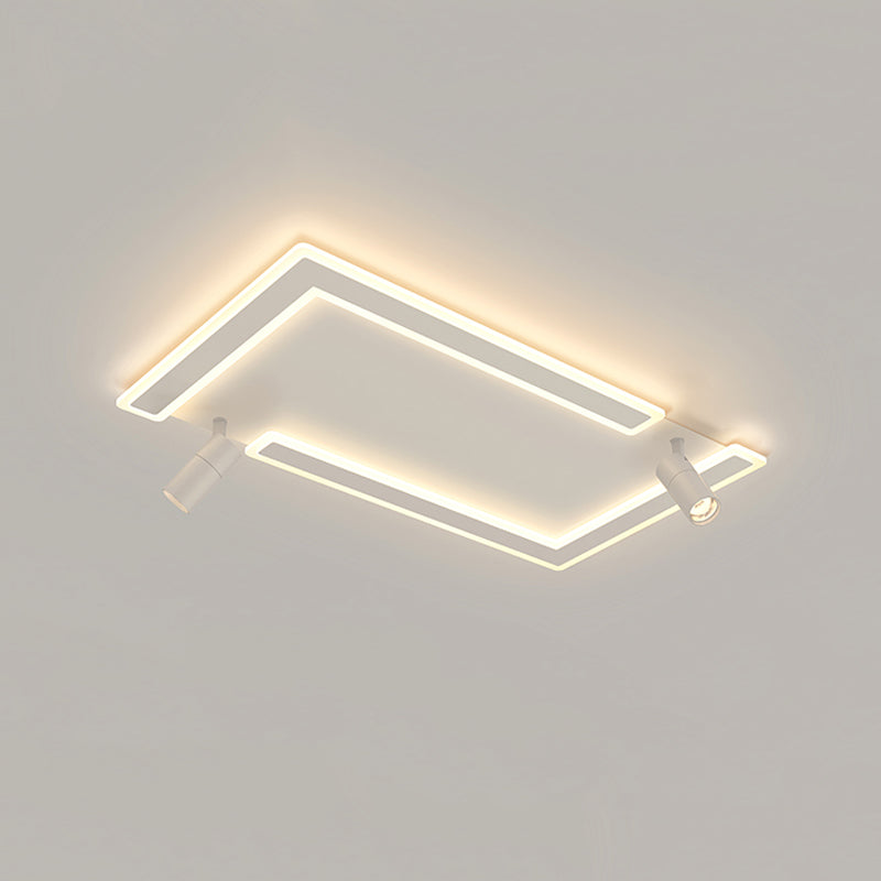 Plafonniers Simplicity avec spots LED Plafonnier encastré