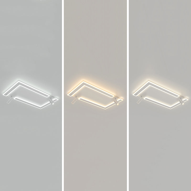 Plafonniers Simplicity avec spots LED Plafonnier encastré