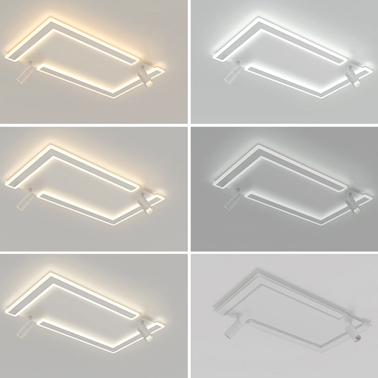 Plafonniers Simplicity avec spots LED Plafonnier encastré