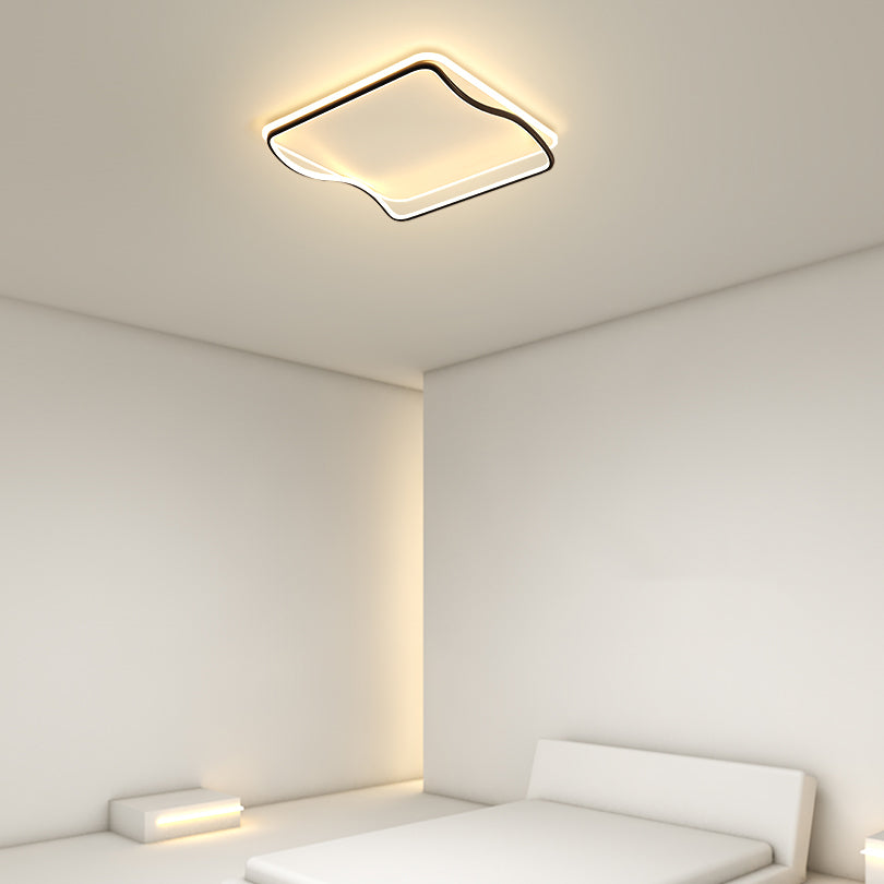 Plafonniers modernes avec abat-jour en silicone Plafonnier LED encastré