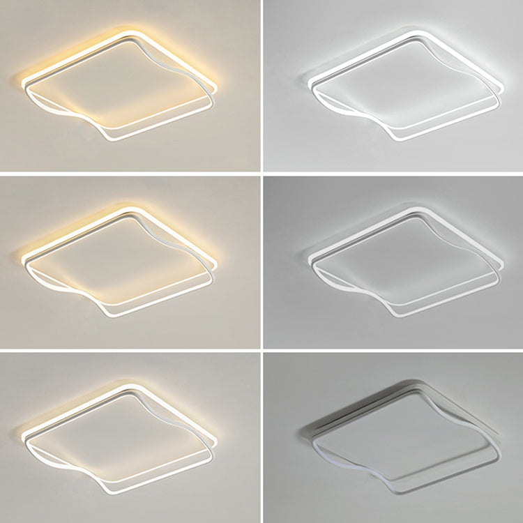 Plafonniers modernes avec abat-jour en silicone Plafonnier LED encastré