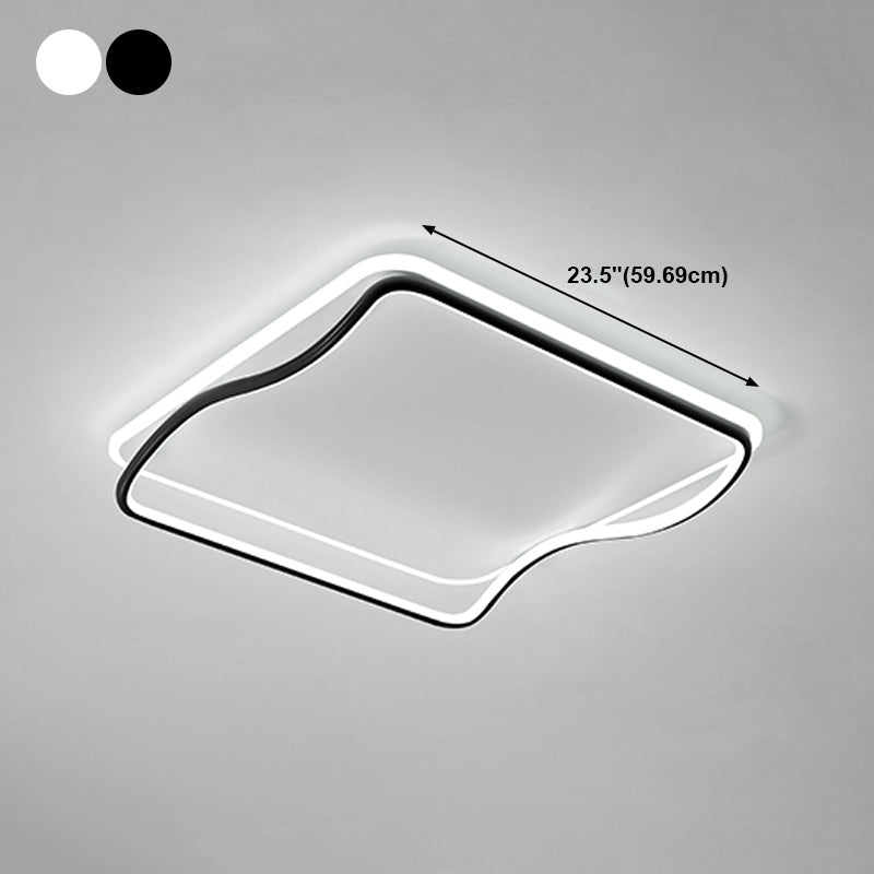 Plafonniers modernes avec abat-jour en silicone Plafonnier LED encastré