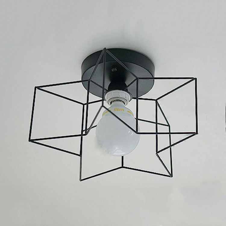 Metal Star Ceiling Light Fixture Minimalist Aisle Ceiling Mount Light Fixture