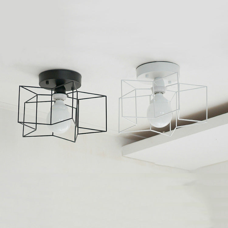 Metal Star Ceiling Light Fixture Minimalist Aisle Ceiling Mount Light Fixture