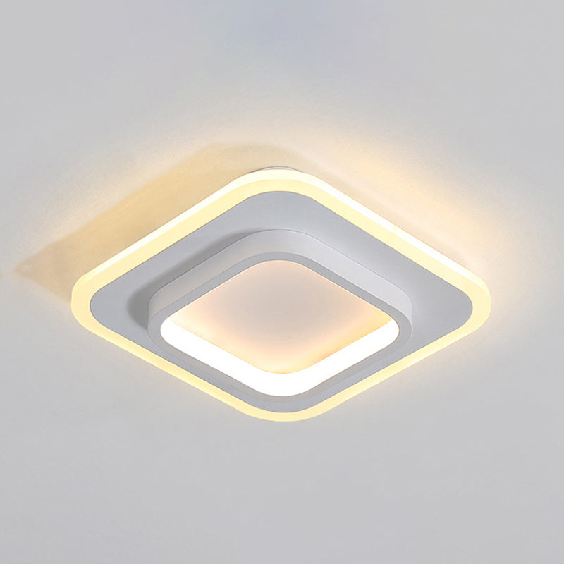 Geometrische Gangbündige Deckenleuchte aus Metall im modernen Stil mit LED-Deckenmontage