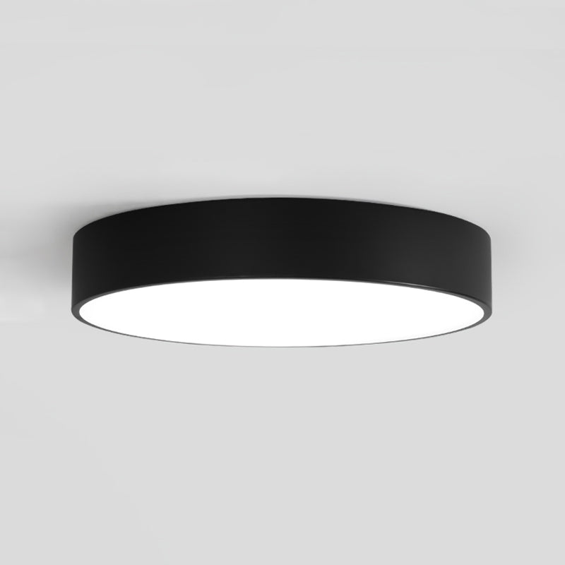 Round Flush Mount Ceiling Lamp Fixture Minimalist-Style LED Metal Ceiling Mount Lighting