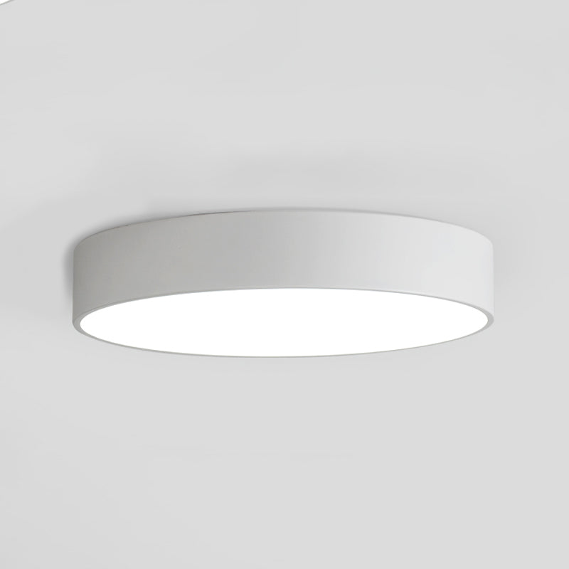 Round Flush Mount Ceiling Lamp Fixture Minimalist-Style LED Metal Ceiling Mount Lighting