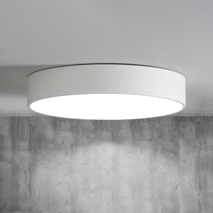 Round Flush Mount Ceiling Lamp Fixture Minimalist-Style LED Metal Ceiling Mount Lighting