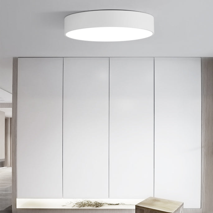Round Flush Mount Ceiling Lamp Fixture Minimalist-Style LED Metal Ceiling Mount Lighting