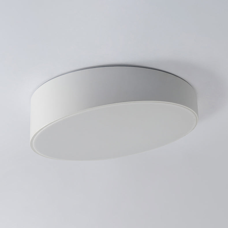 Plafonnier LED de style moderne en métal à encastrer géométrique en blanc