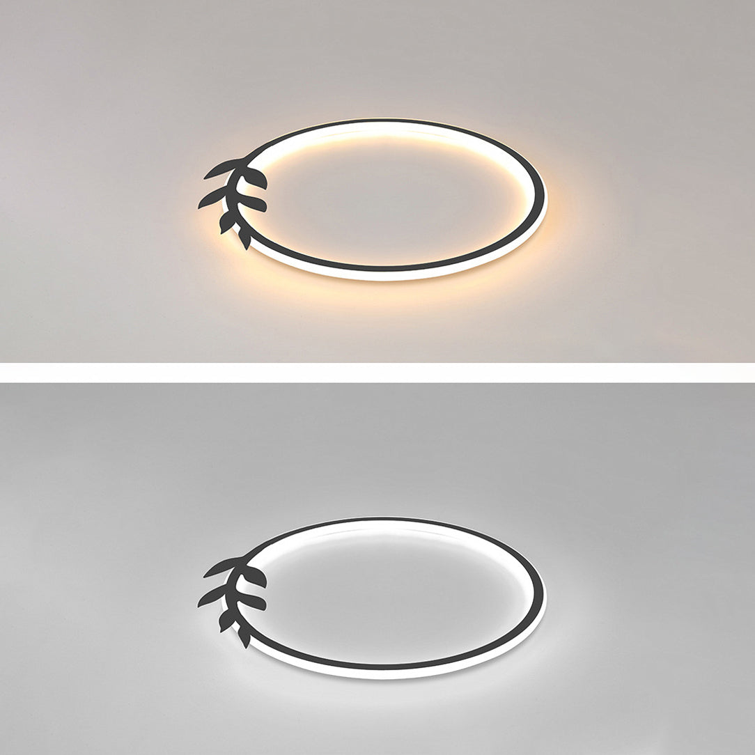 Luminaire encastré circulaire en métal, luminaire de plafond à LED de Style moderne