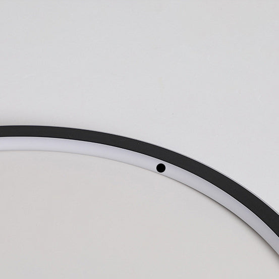 Metal Circle Flush Mount Light Fixture Modern Style LED Ceiling Mount Light