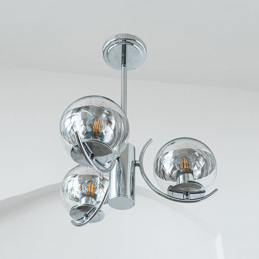 Metal Chandelier Light Fixtures Modern Multi-Head Globe Pendant Lamps for Living Room