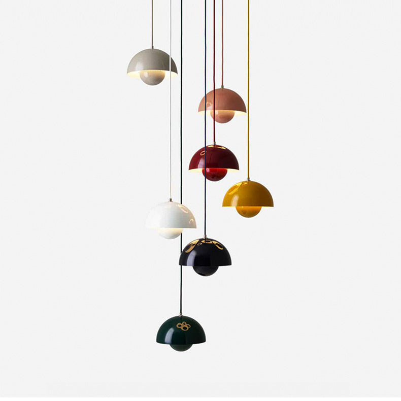 Macaron Creative Drop Lamp Metal 1-Light Dining Room Hanging Lightture