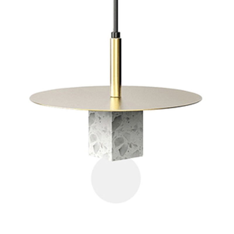 Pendant de style moderne Light Nordic Style Stone Cube suspendu pour le chevet
