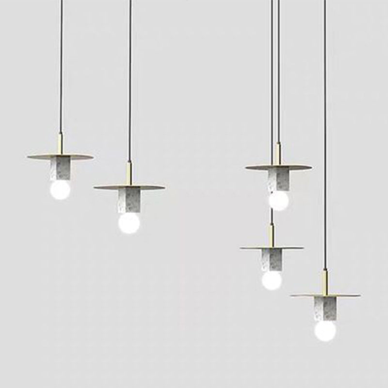 Pendant de style moderne Light Nordic Style Stone Cube suspendu pour le chevet