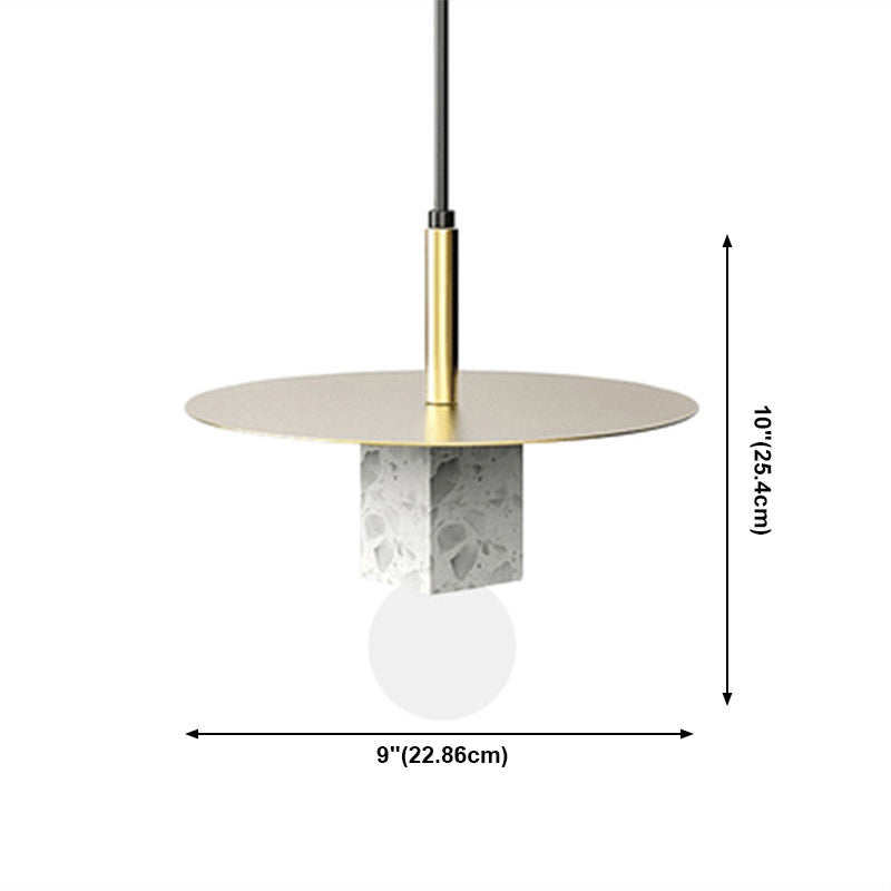 Pendant de style moderne Light Nordic Style Stone Cube suspendu pour le chevet