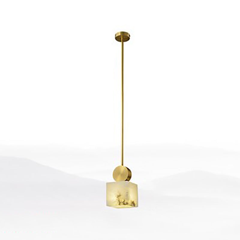 Pendante de style moderne Lumière nordique Style Stone Hanging Light pour le chevet