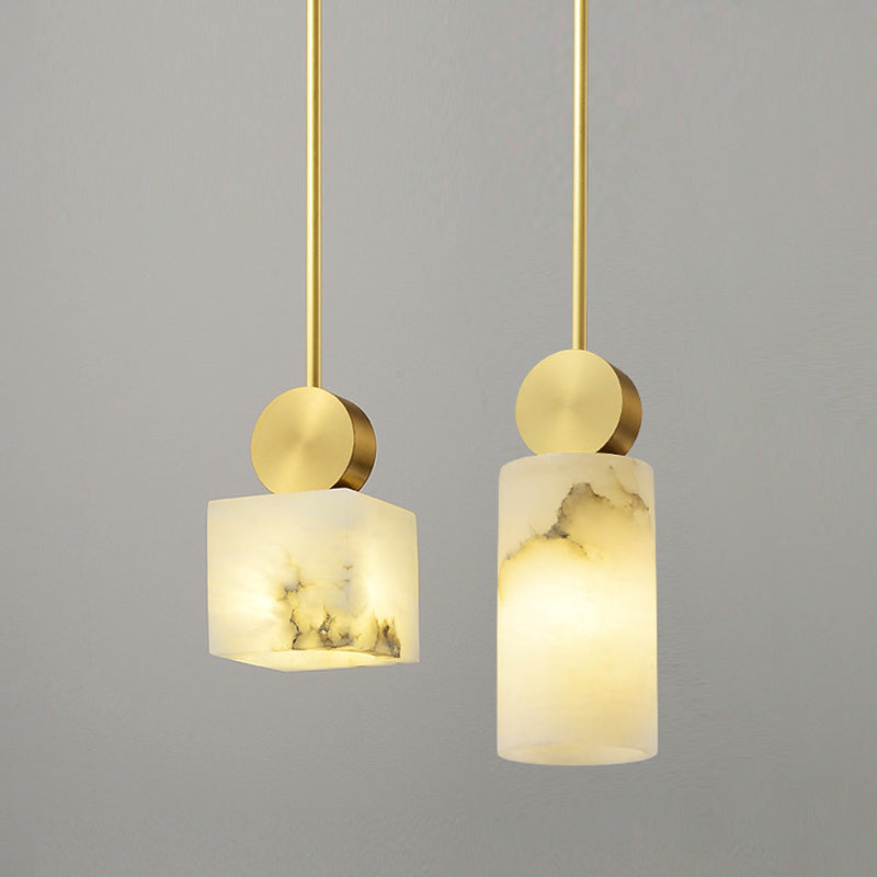 Pendante de style moderne Lumière nordique Style Stone Hanging Light pour le chevet