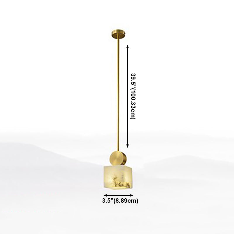 Pendante de style moderne Lumière nordique Style Stone Hanging Light pour le chevet