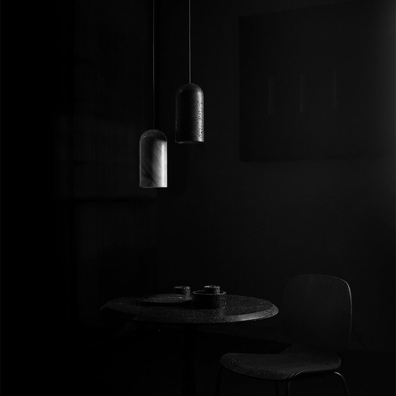 Cylindre léger en pierre de style moderne