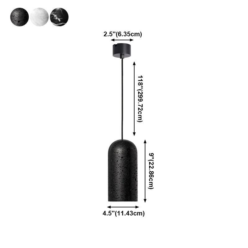 Cylindre léger en pierre de style moderne