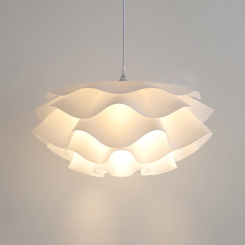 1-Light Pendant Lighting Modern Style Flower Shape Metal Hanging Lights