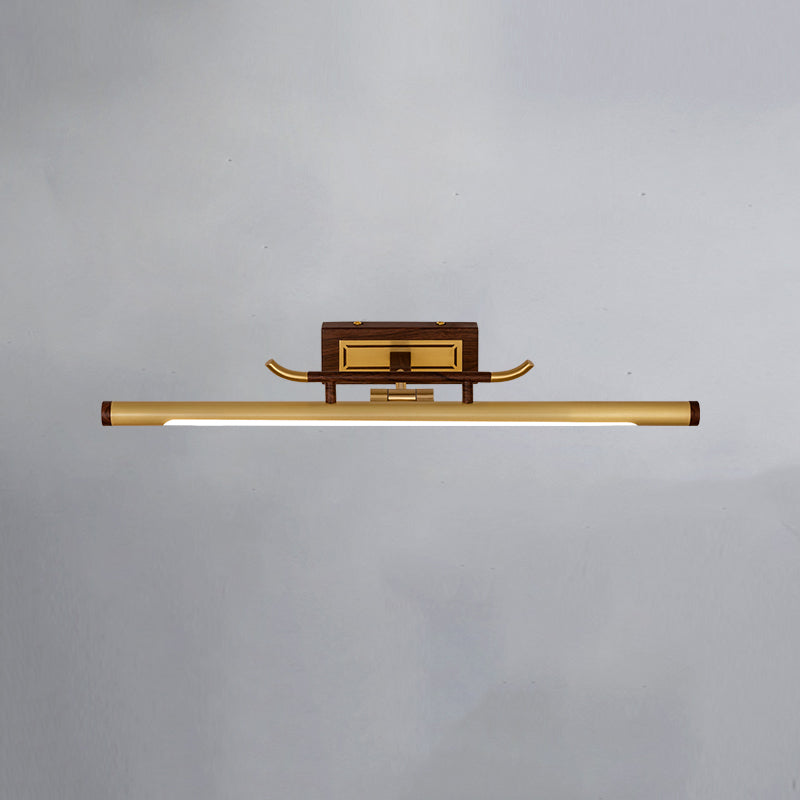 Modern Simple Copper Makeup Mirror Lamp Nordic LED Mirror Light Fixture for Bathroom