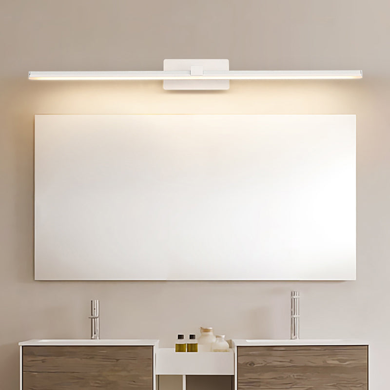 Lampada a specchio da trucco in metallo semplice moderno per bagno