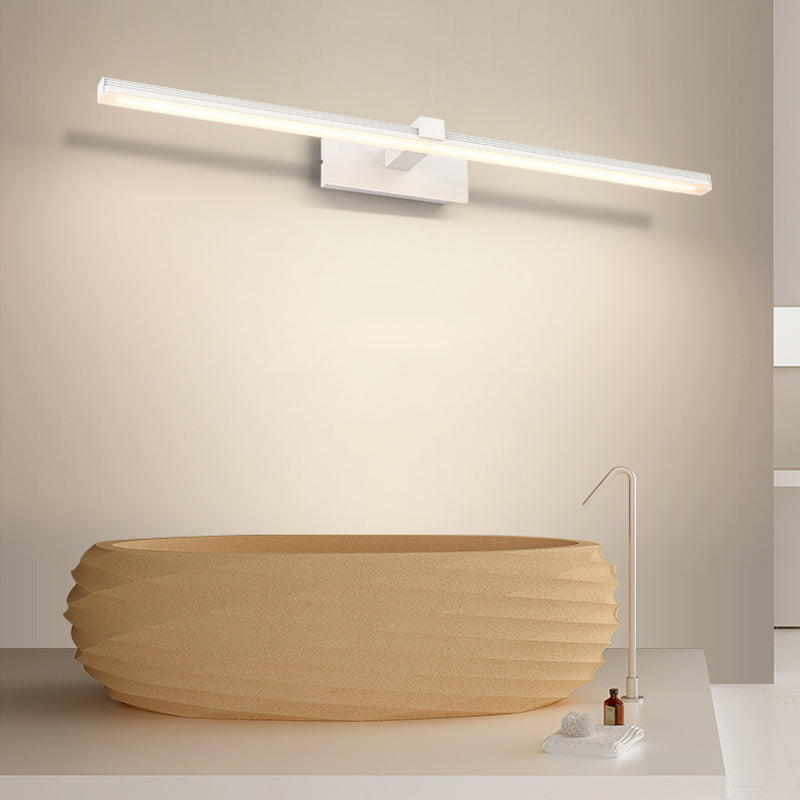Lampada a specchio da trucco in metallo semplice moderno per bagno