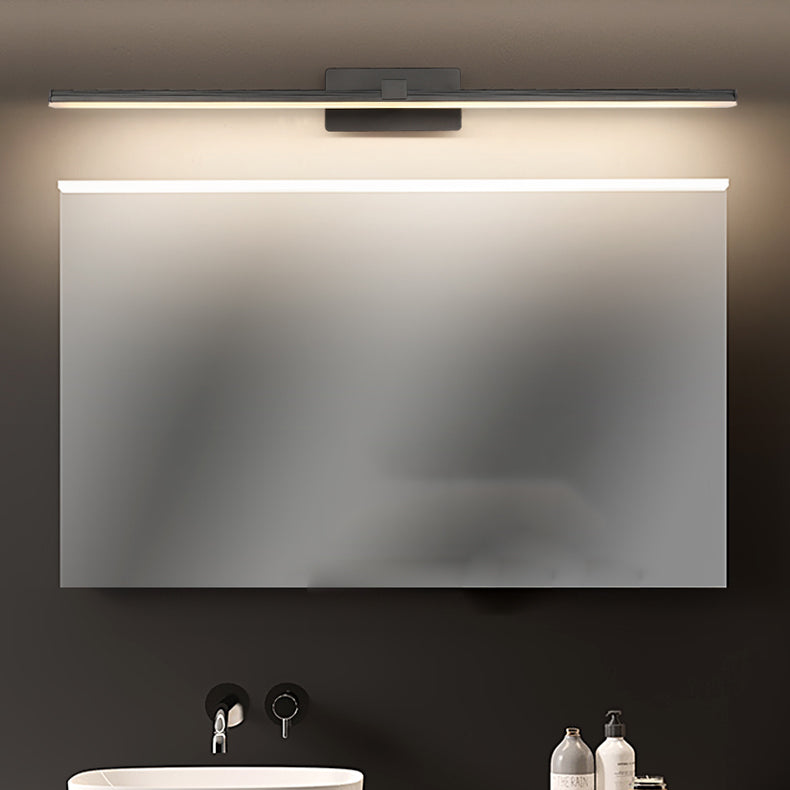 Lampada a specchio da trucco in metallo semplice moderno per bagno