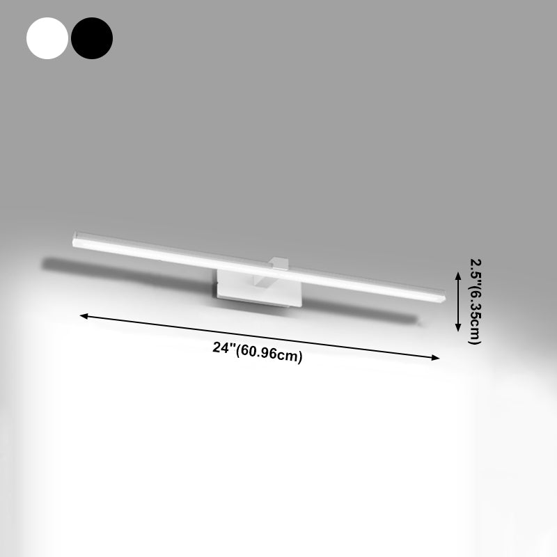 Lampada a specchio da trucco in metallo semplice moderno per bagno