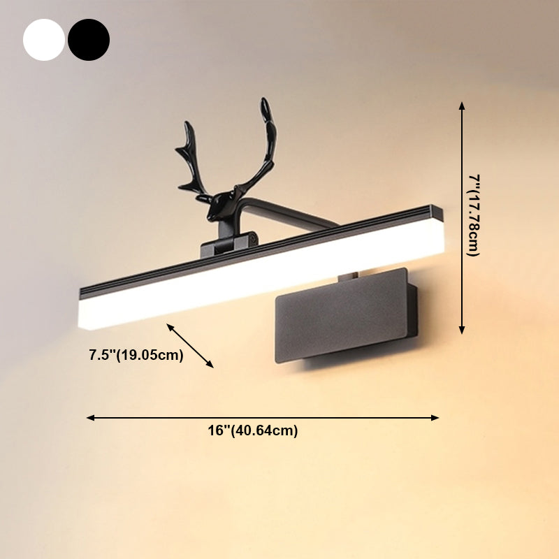 Modern Simple Antler Makeup Mirror Lamp Bathroom Nordic Mirror Light Fixture