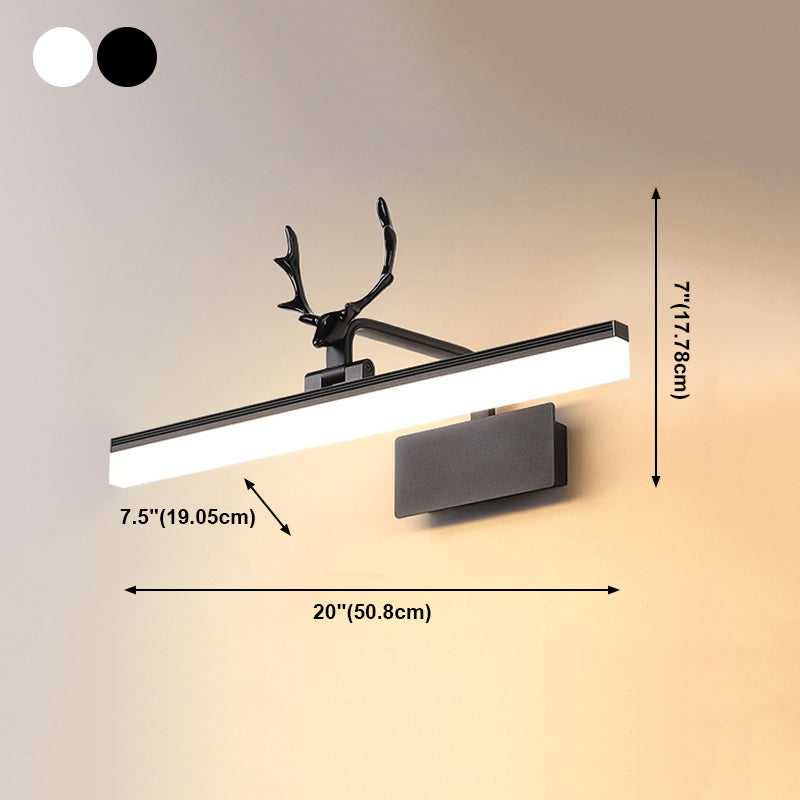 Modern Simple Antler Makeup Mirror Lamp Bathroom Nordic Mirror Light Fixture