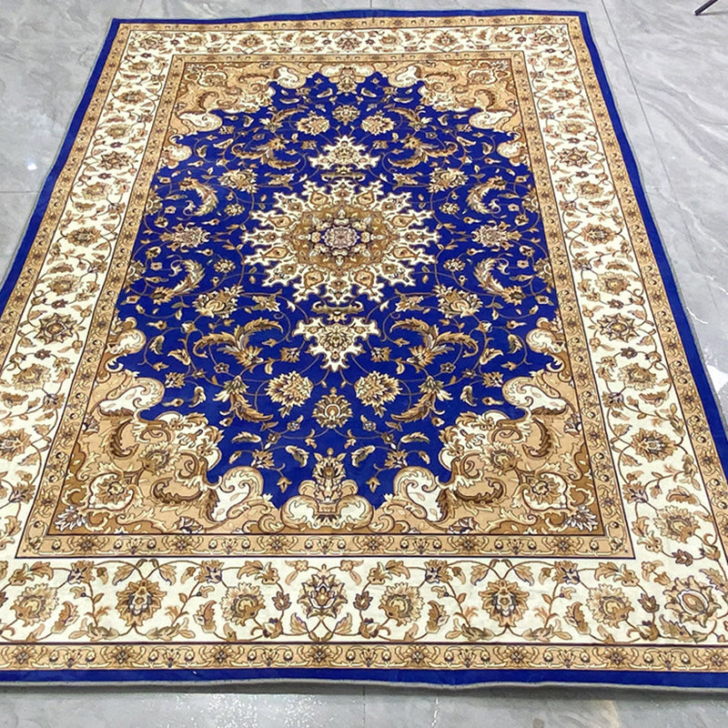 Bohemian Carpet Indoor Medallion Carpet Stain Resistant Carpet for Living Room