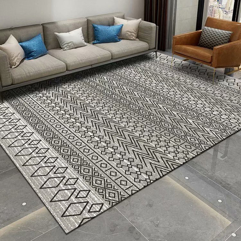 Retro Bohemian Carpet Indoor Carpet Stain Resistant Carpet for Living Room