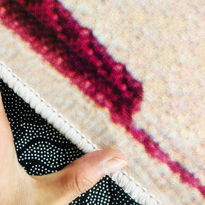 Bohemia Retro Rug Polyester Graphic Rug Stain Resistant Rug for Living Room