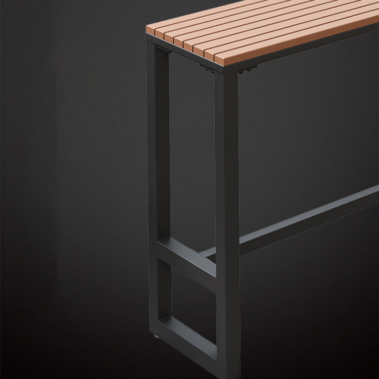 Modern Trestle Counter-height Pub Table Outdoor Rectangle Event and Cocktail Table