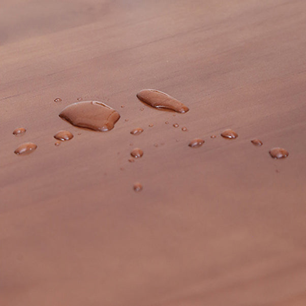 Modern Rectangle Bar Dining Table Wood Bar Height Table with Tube-Shaped Base