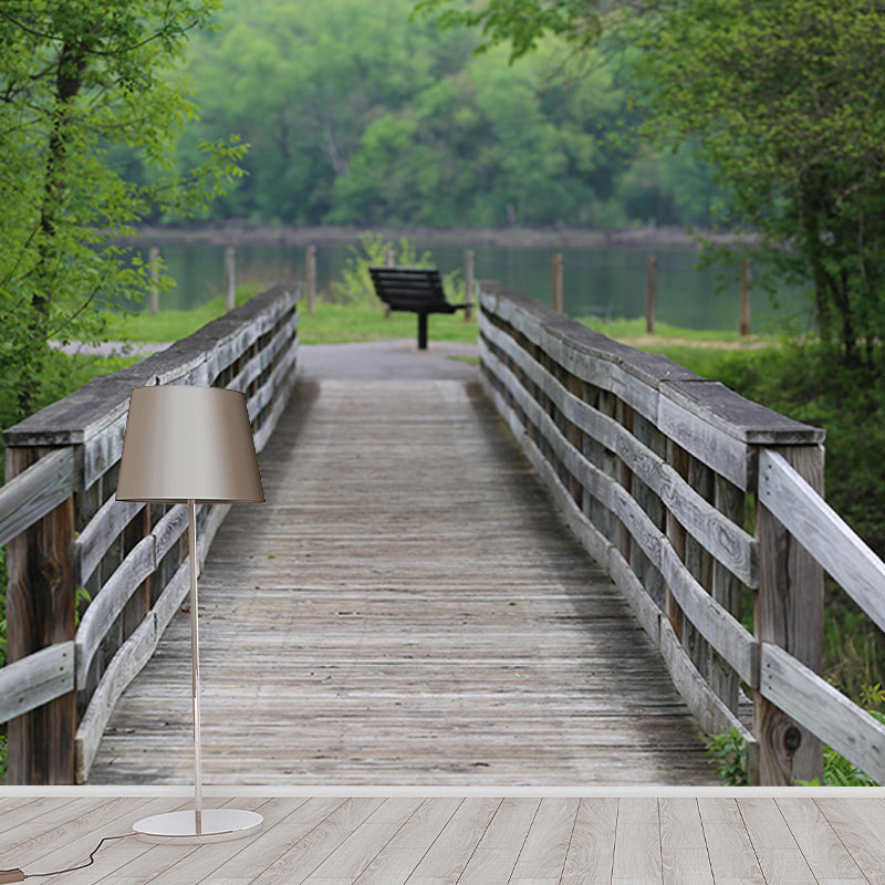 Bridge Scene Environment Friendly Decorative Mural Industrial Space Extension Wall Art