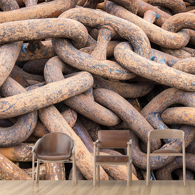 Metal Scene Environment Friendly Decorative Mural Wallpaper Industrial Wall Mural