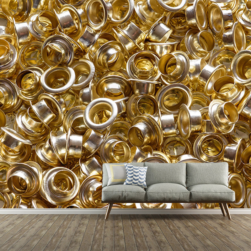 Metal Scene Environment Friendly Decorative Mural Wallpaper Industrial Wall Mural