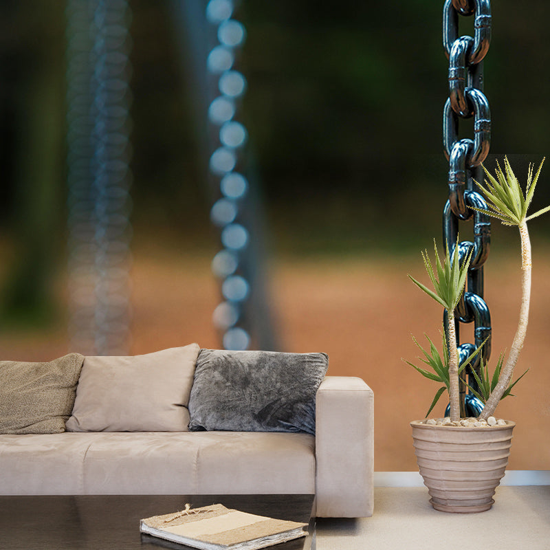 Metal Scene Environment Friendly Decorative Wall Mural Industrial Style Metal Mural