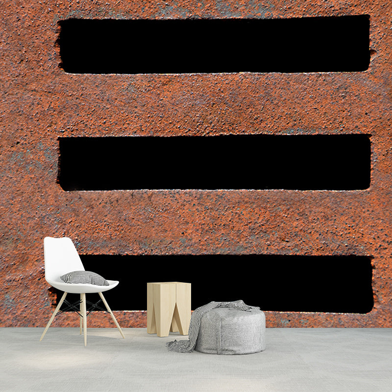 3D Artistic Mural Environment Friendly Wall Industrial Style Metal Wall Mural