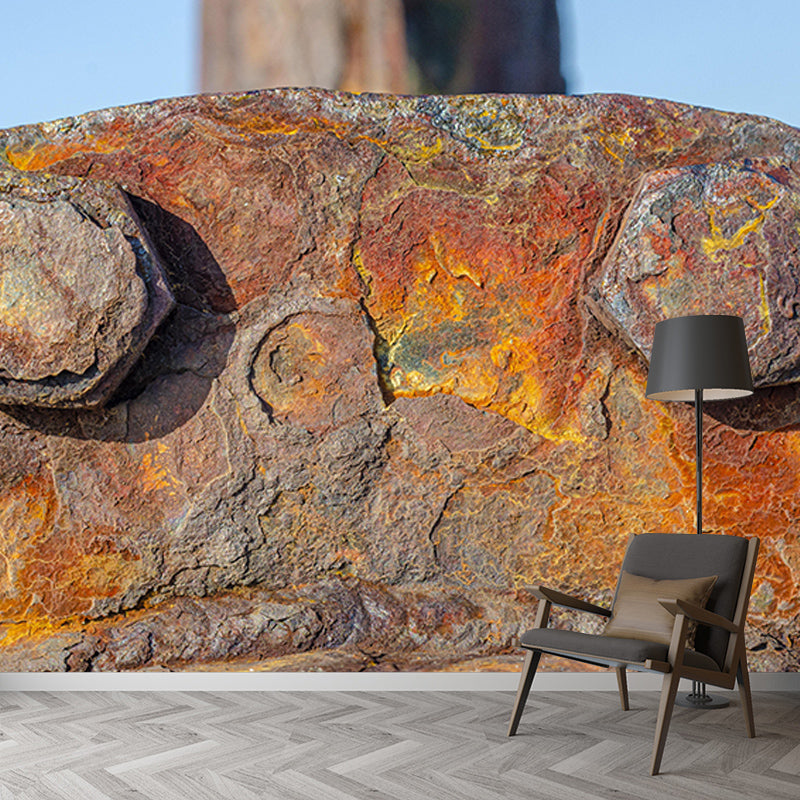 3D Mural Environment Friendly Decorative Mural Wallpaper Industrial Style Metal Wall Mural