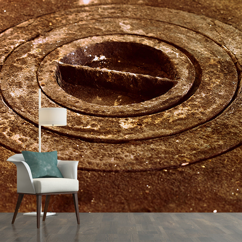 Metal Scene Environment Friendly Decorative Mural Industrial Mural Wallpaper