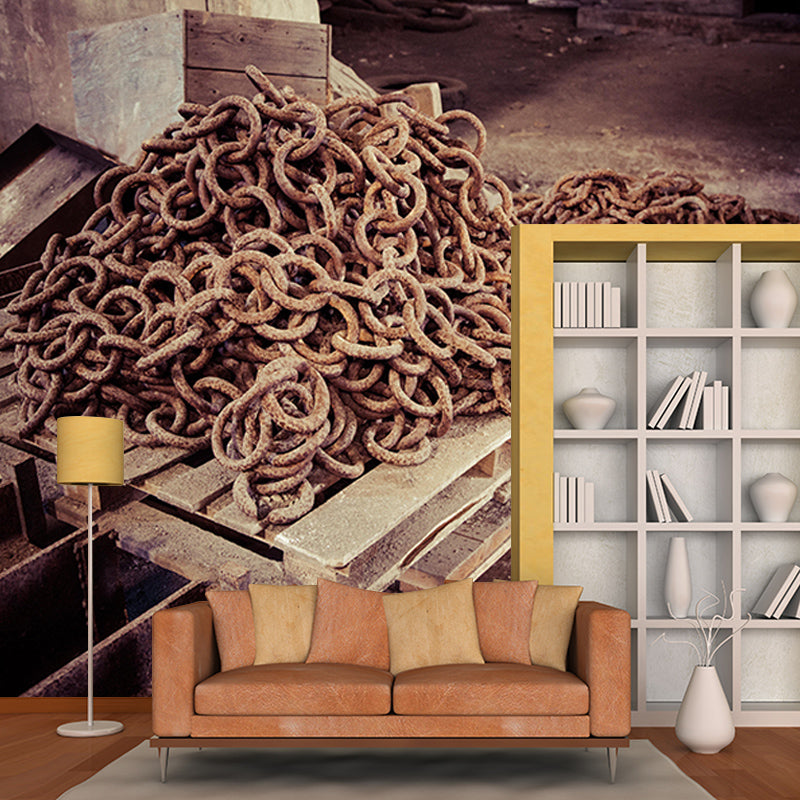 Metal Environment Friendly Decorative Mural Industrial Style Metal Wall Mural