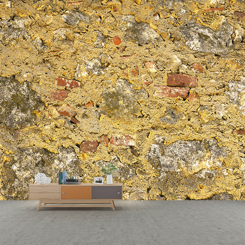 Mildew Resistant Industrial Stone Wall Mural Decorative Wall Covering